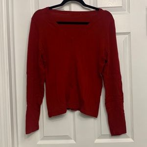2/$15 Red v-neck sweater